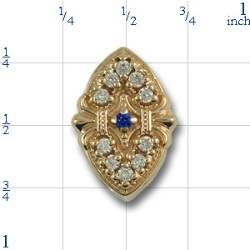 80881 Sapphire Bracelet Slide 